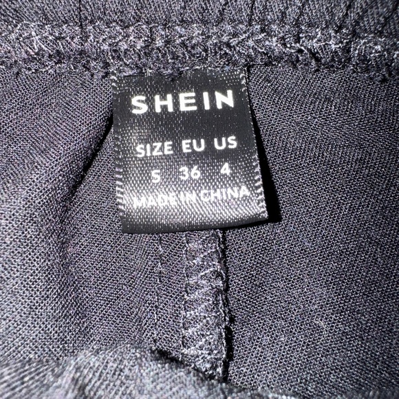 SHEIN Black Joggers with Side Slits - Picture 2 of 6